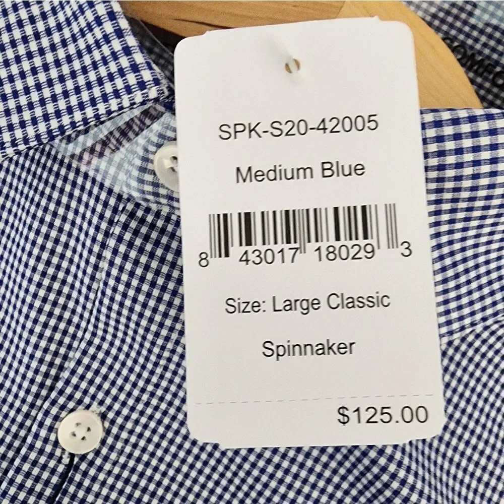 Mizzen+Main Navy Micro-Check Dress Shirt